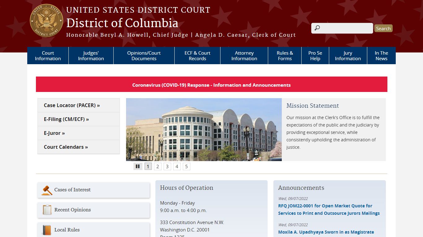 District of Columbia | United States District Court